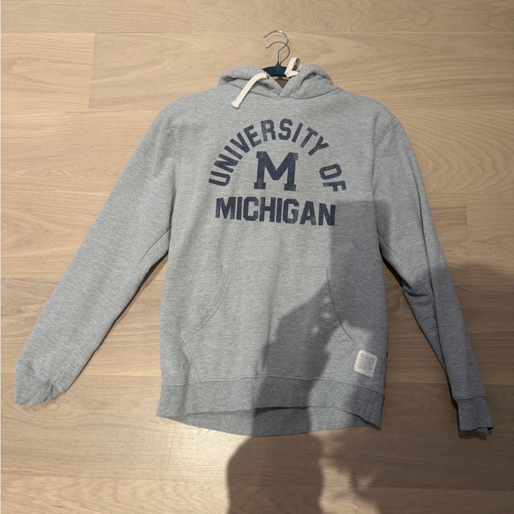 Original Retro Brand Gray University of Michigan Hoodie